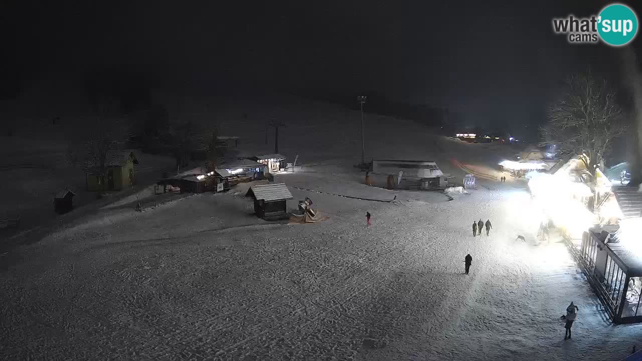 SKI Kranjska Gora webcam – Spiaggia – Piste Kekec e Mojca