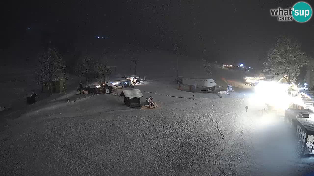 Kranjska Gora kamera Plaža – center dogajanja