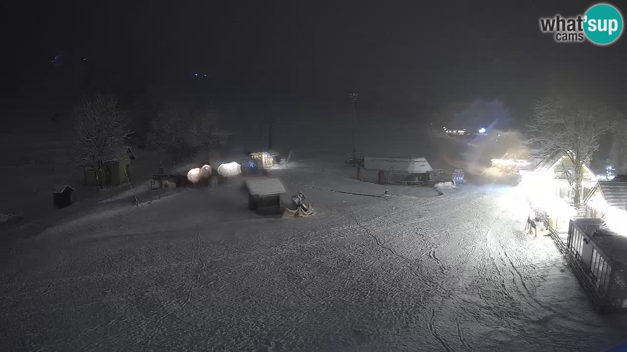 SKI Kranjska Gora webcam – Spiaggia – Piste Kekec e Mojca