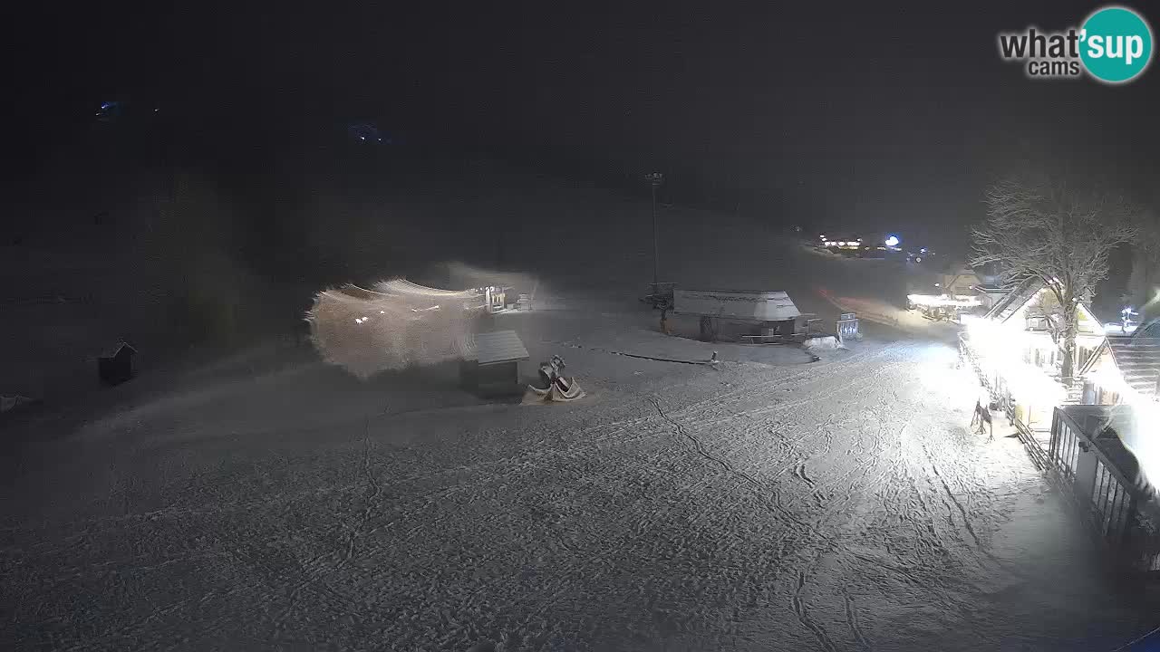 SKI Kranjska Gora webcam – Spiaggia – Piste Kekec e Mojca