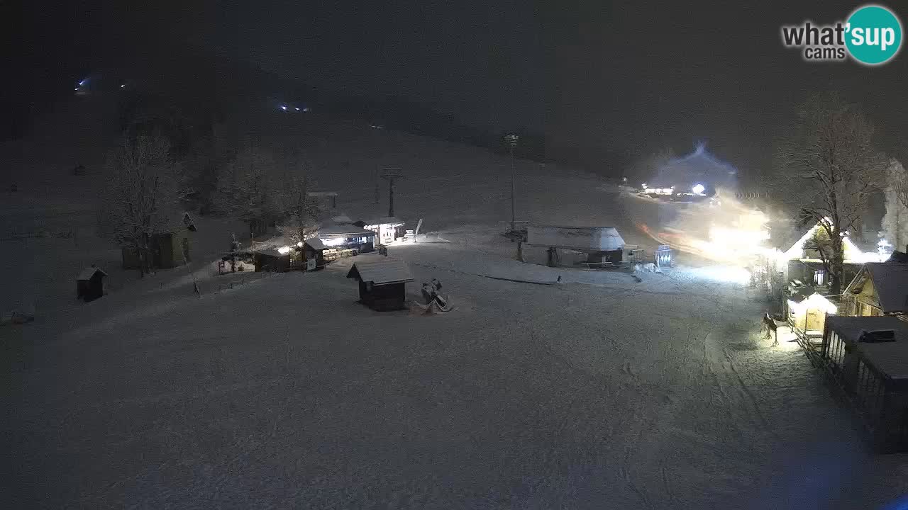 SKI Kranjska Gora webcam – Spiaggia – Piste Kekec e Mojca