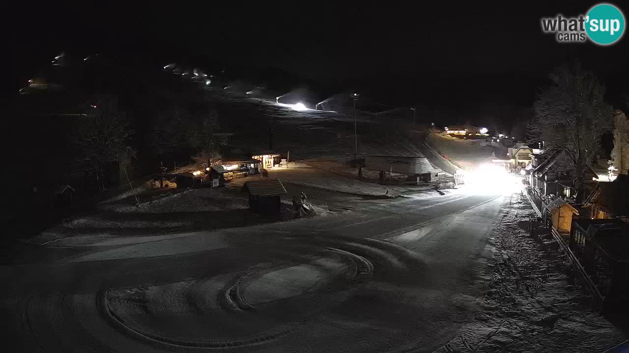 SKI Kranjska Gora webcam – Spiaggia – Piste Kekec e Mojca