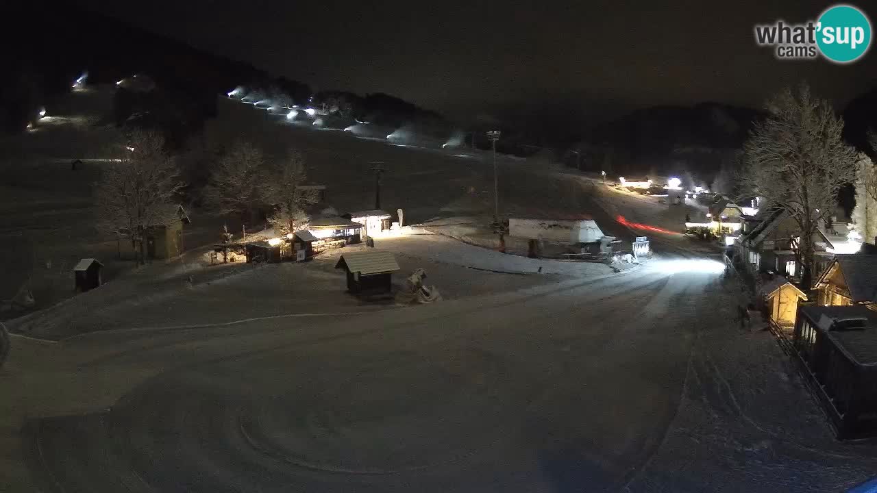 SKI Kranjska Gora webcam – Spiaggia – Piste Kekec e Mojca