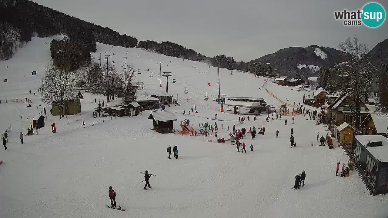 Kranjska Gora kamera Plaža – center dogajanja