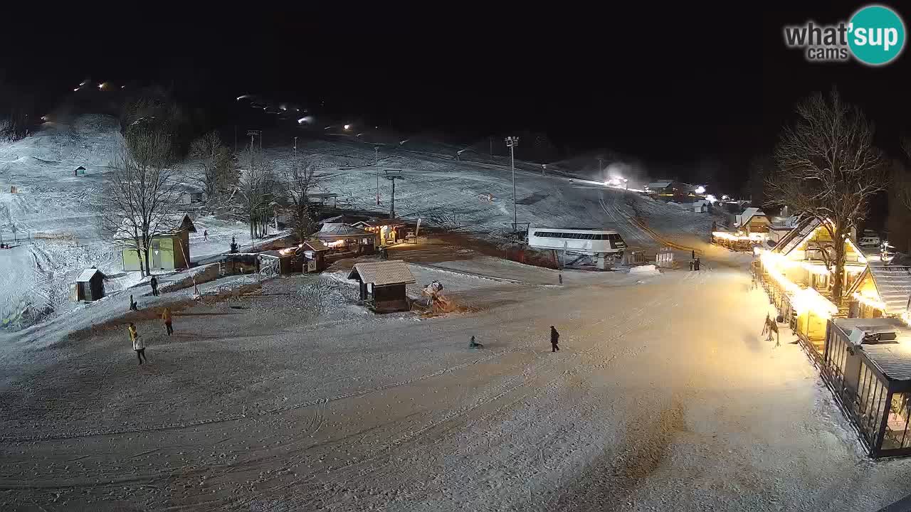 SKI Kranjska Gora webcam – Spiaggia – Piste Kekec e Mojca