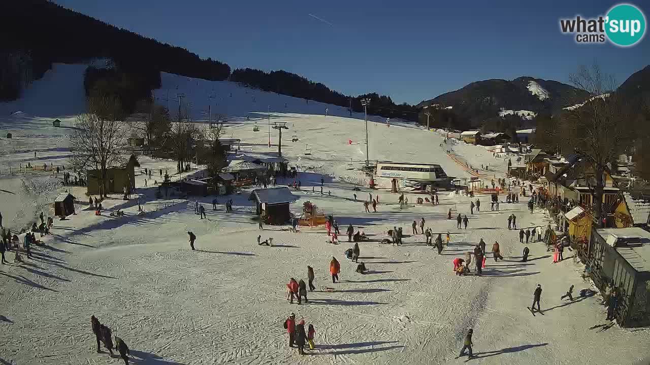 SKI Kranjska Gora webcam – Spiaggia – Piste Kekec e Mojca