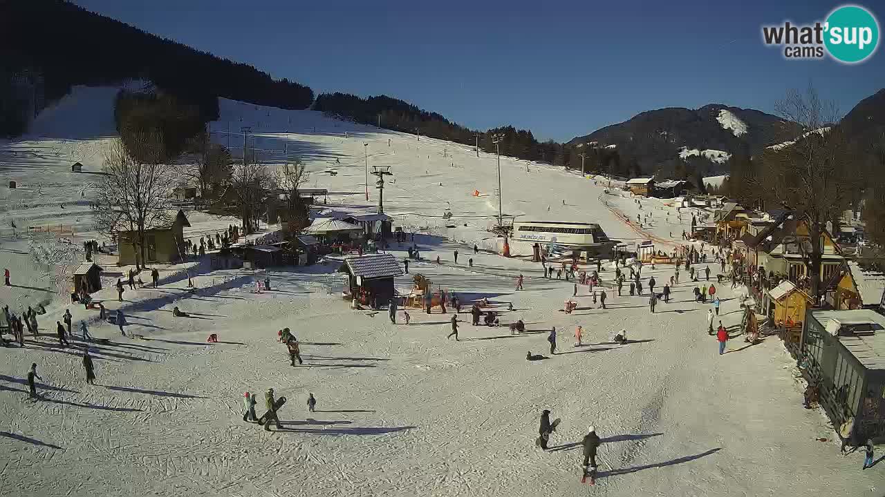 SKI Kranjska Gora webcam – Spiaggia – Piste Kekec e Mojca