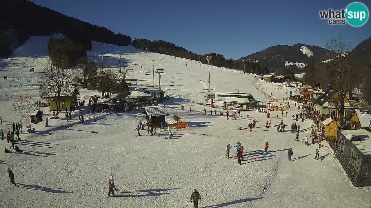 SKI Kranjska Gora webcam – Spiaggia – Piste Kekec e Mojca