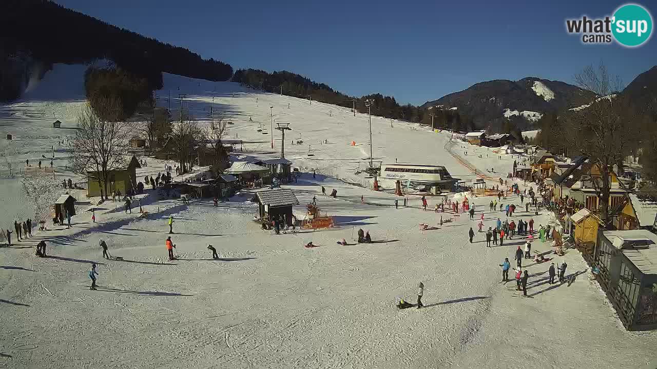 SKI Kranjska Gora webcam – Spiaggia – Piste Kekec e Mojca