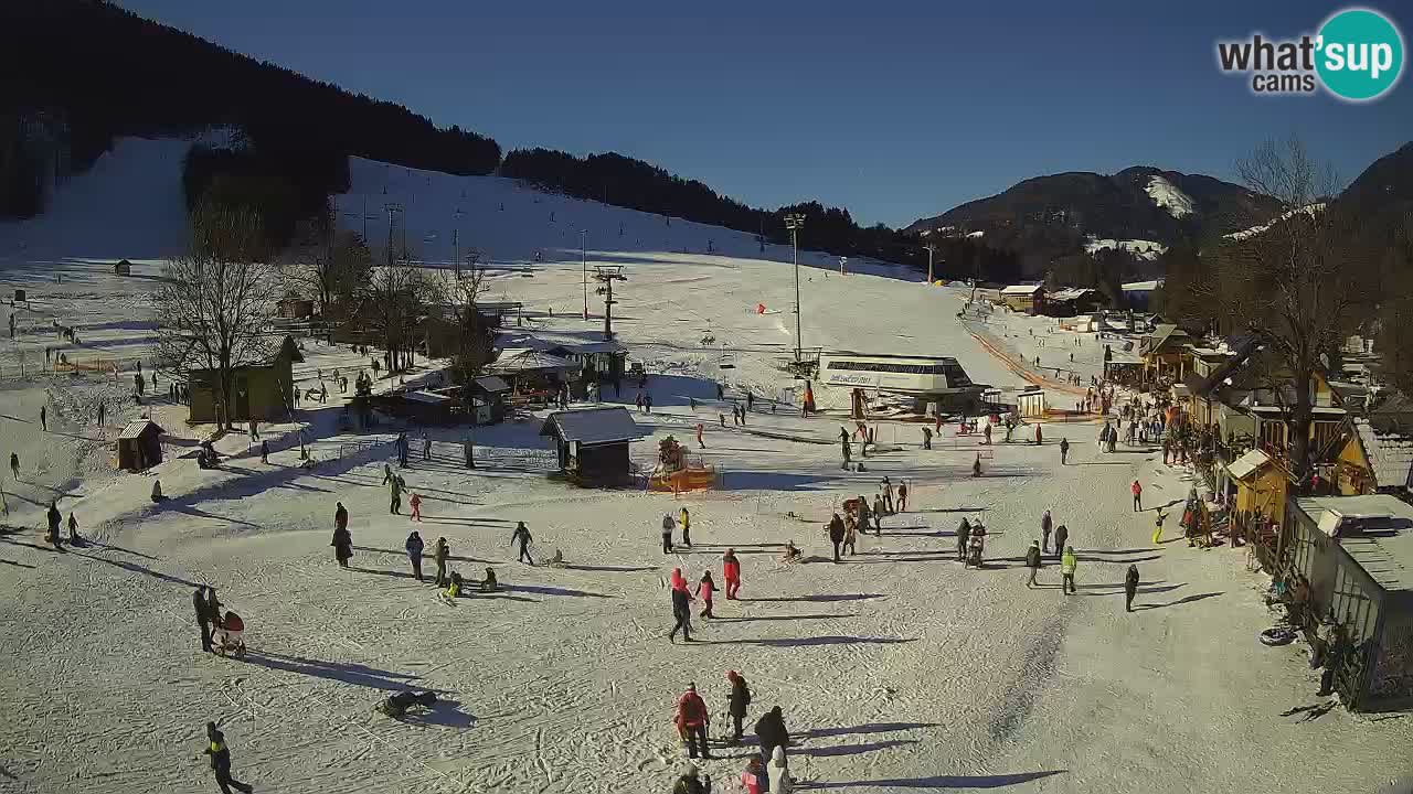 Kranjska Gora kamera Plaža – center dogajanja