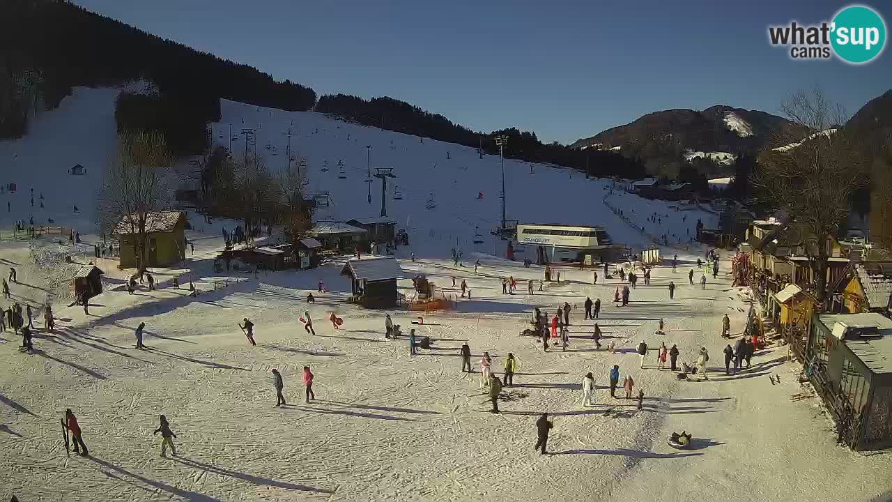 SKI Kranjska Gora webcam – Spiaggia – Piste Kekec e Mojca