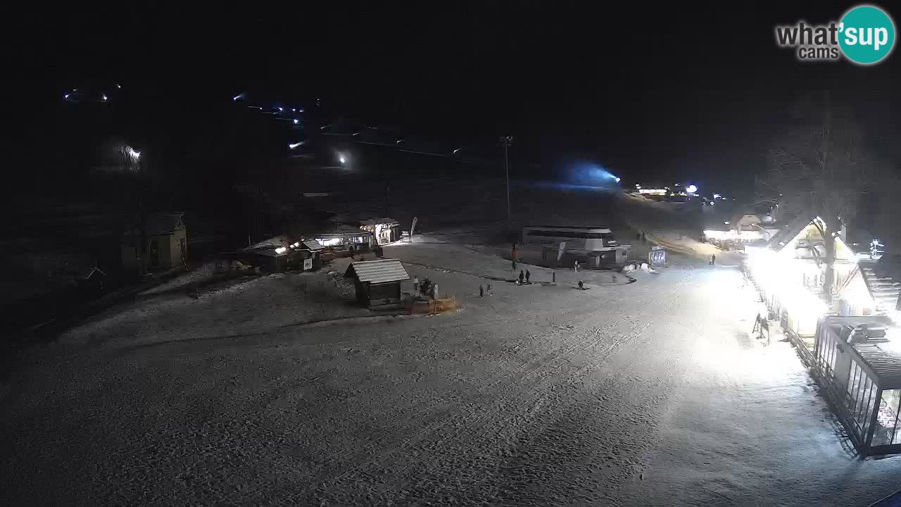 SKI Kranjska Gora webcam – Spiaggia – Piste Kekec e Mojca