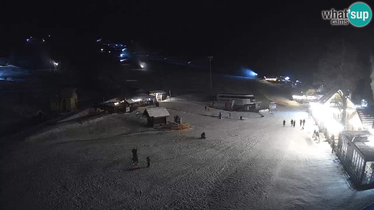 SKI Kranjska Gora webcam – Spiaggia – Piste Kekec e Mojca