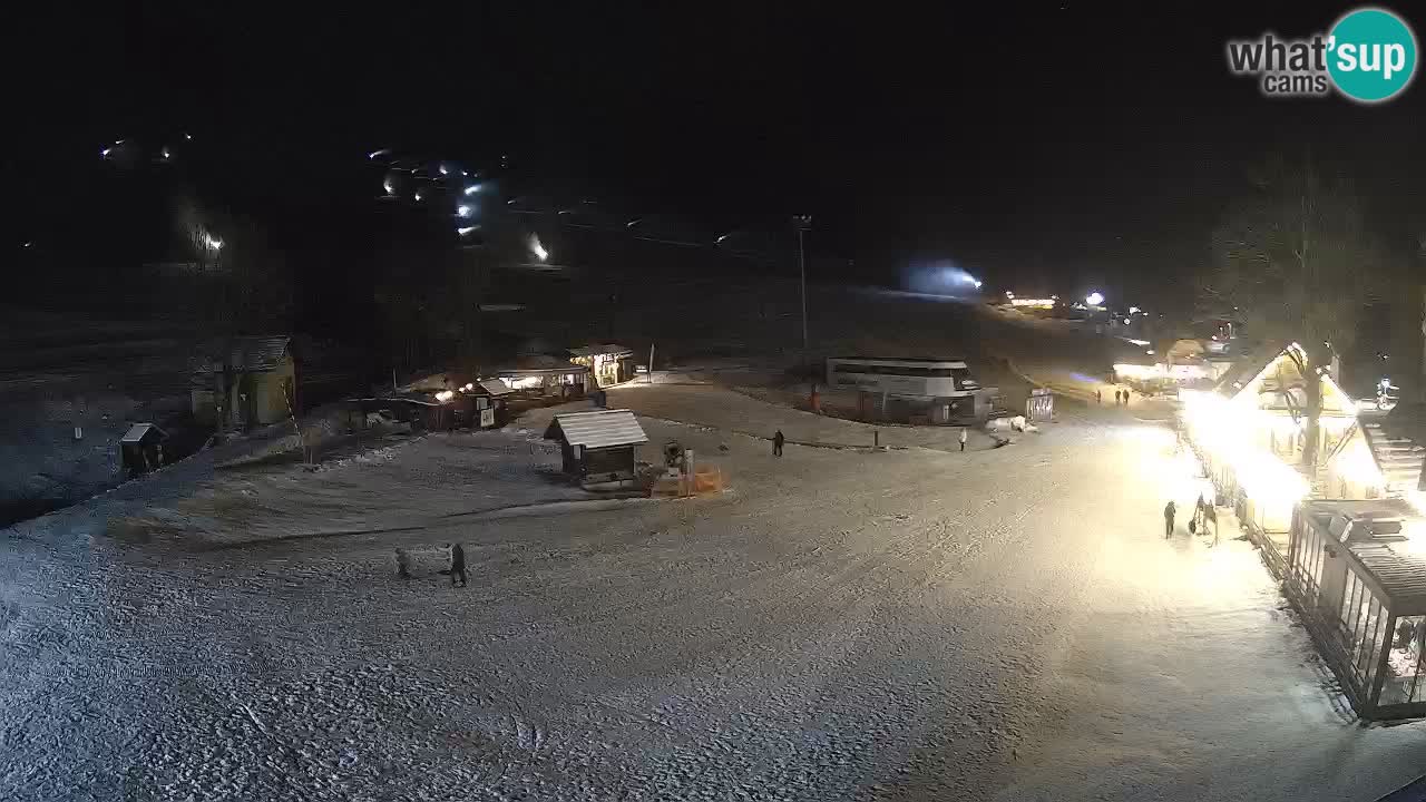 SKI Kranjska Gora webcam – Spiaggia – Piste Kekec e Mojca