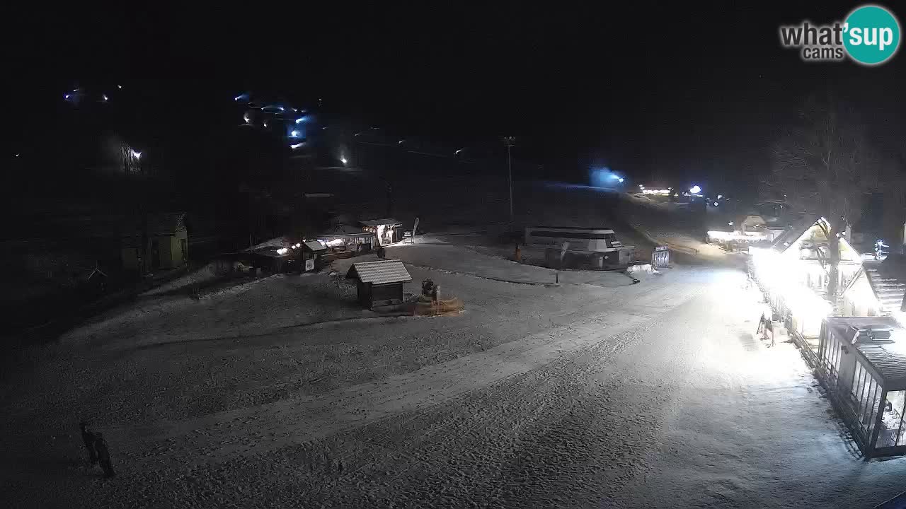 SKI Kranjska Gora webcam – Spiaggia – Piste Kekec e Mojca