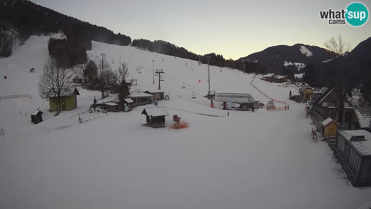 SKI Kranjska Gora webcam – Spiaggia – Piste Kekec e Mojca