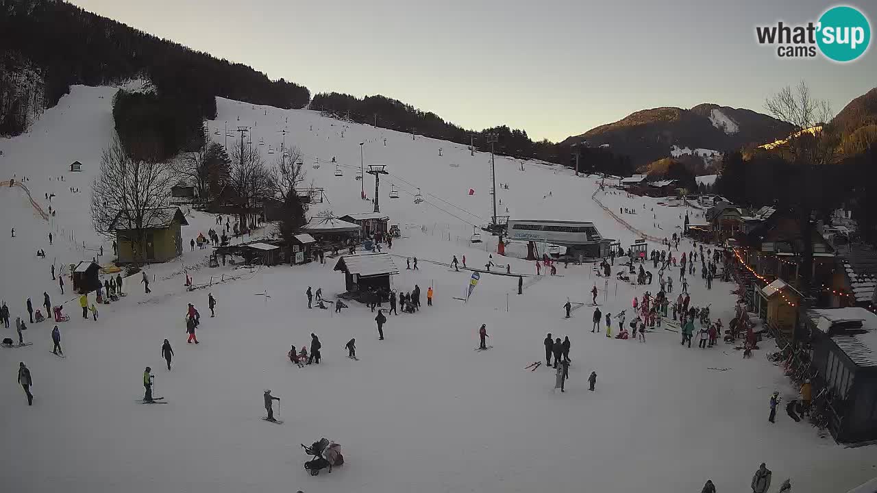 SKI Kranjska Gora webcam – Spiaggia – Piste Kekec e Mojca