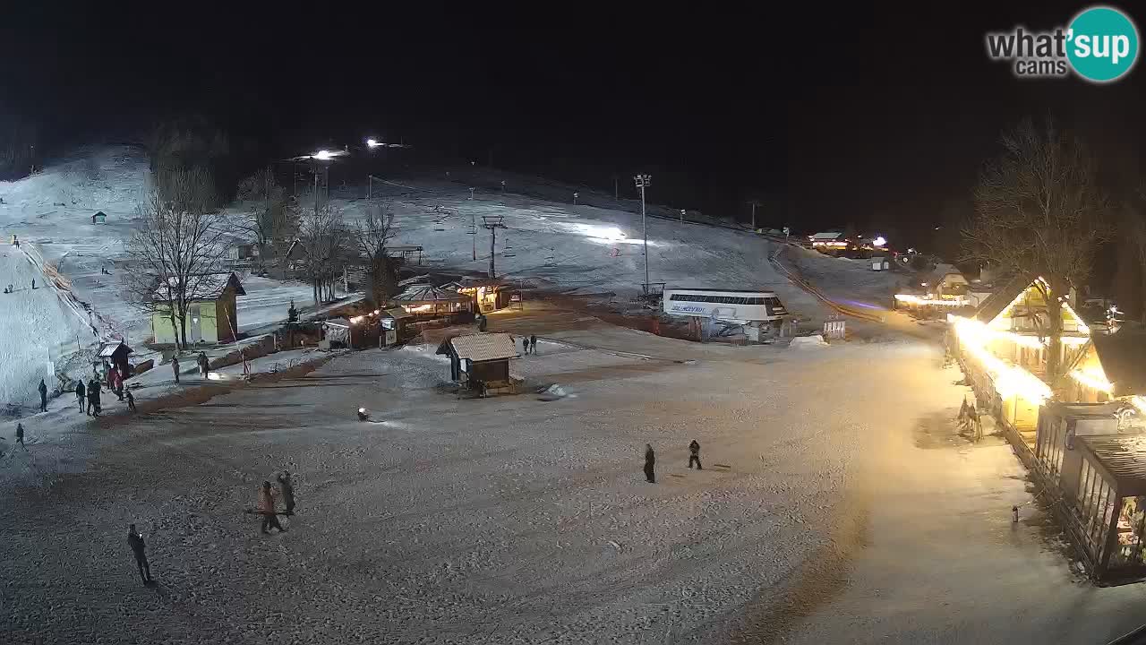 SKI Kranjska Gora webcam – Spiaggia – Piste Kekec e Mojca