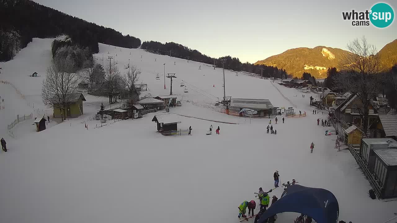 Kranjska Gora kamera Plaža – center dogajanja