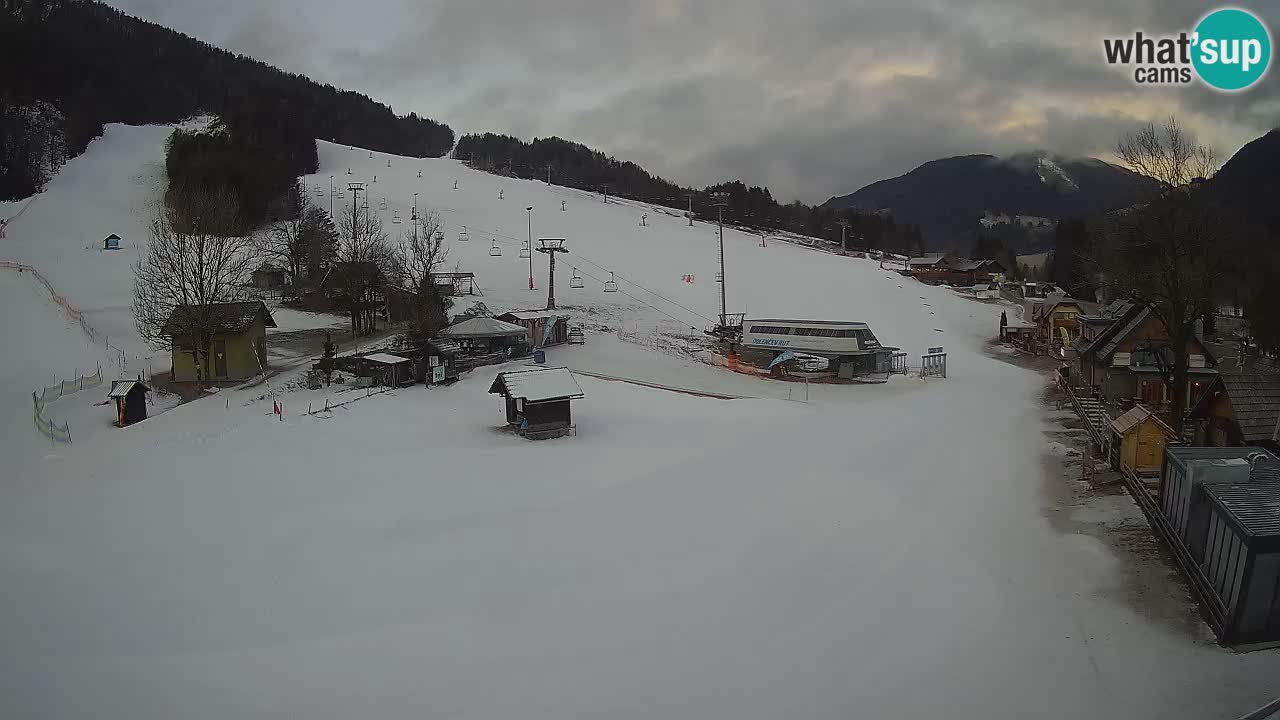 SKI Kranjska Gora webcam – Spiaggia – Piste Kekec e Mojca