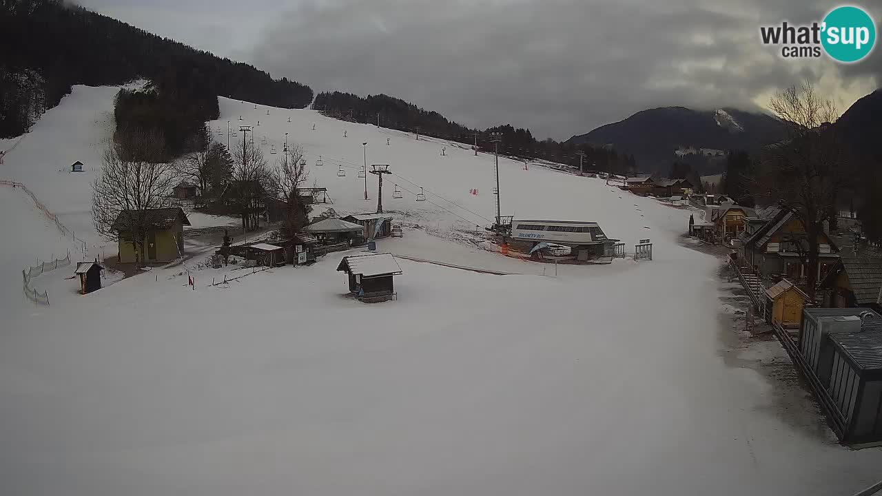 SKI Kranjska Gora webcam – Spiaggia – Piste Kekec e Mojca