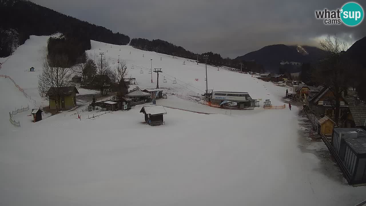 Kranjska Gora kamera Plaža – center dogajanja