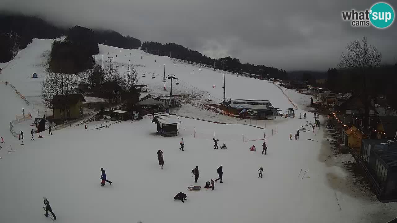 SKI Kranjska Gora webcam – Spiaggia – Piste Kekec e Mojca