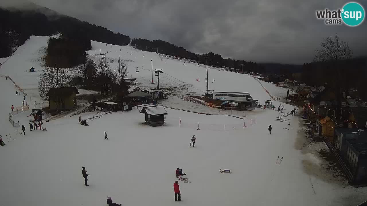 SKI Kranjska Gora webcam – Spiaggia – Piste Kekec e Mojca