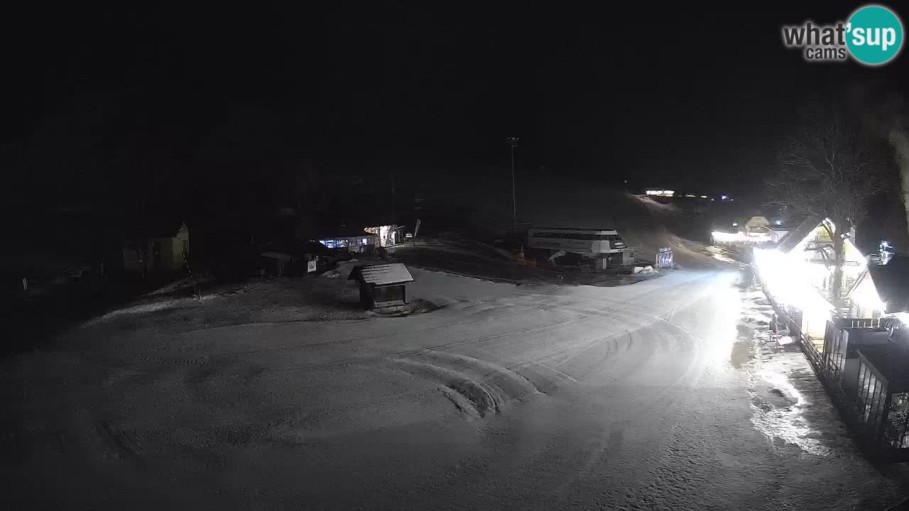 SKI Kranjska Gora webcam – Spiaggia – Piste Kekec e Mojca