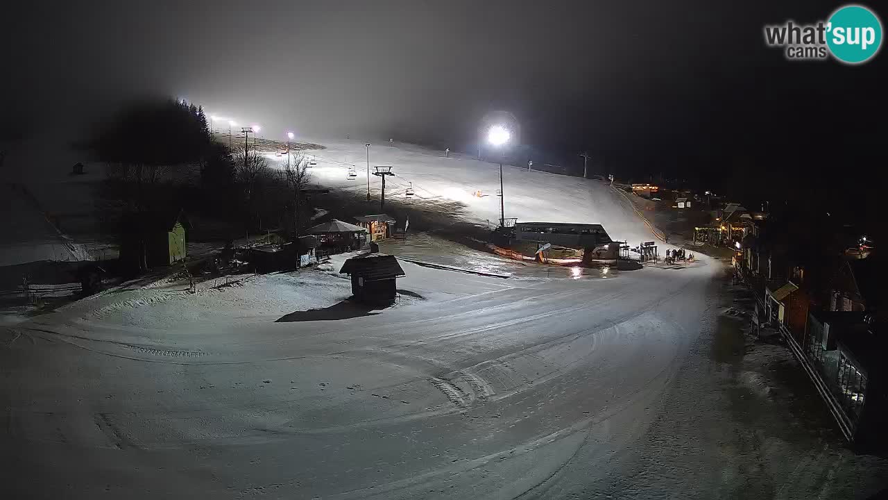 SKI Kranjska Gora webcam – Spiaggia – Piste Kekec e Mojca