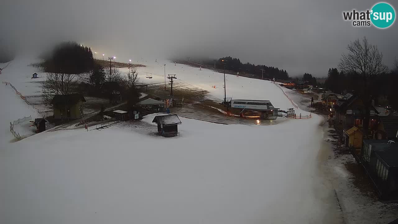 SKI Kranjska Gora webcam – Spiaggia – Piste Kekec e Mojca