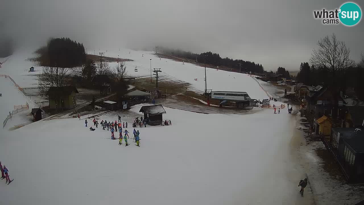 Kranjska Gora kamera Plaža – center dogajanja