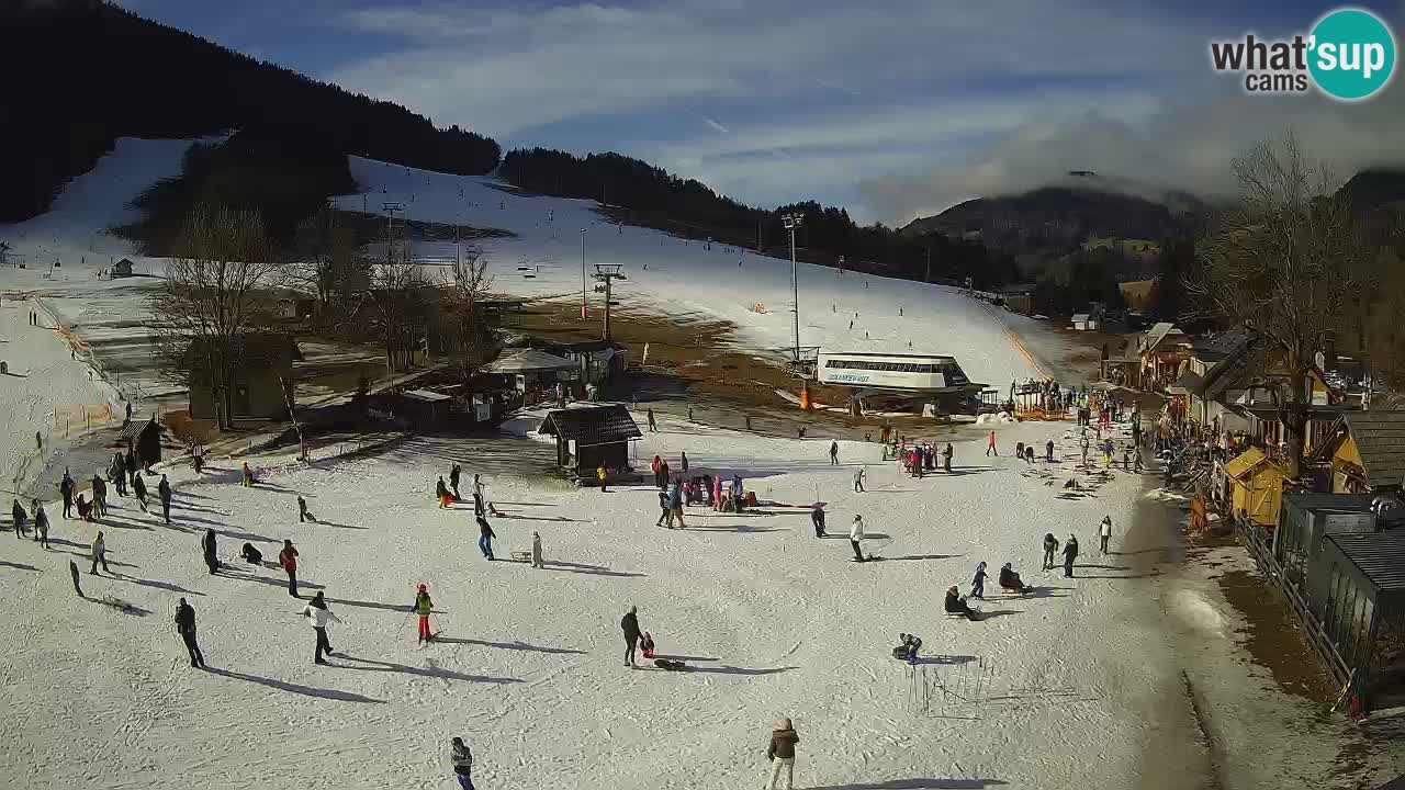 SKI Kranjska Gora webcam – Spiaggia – Piste Kekec e Mojca