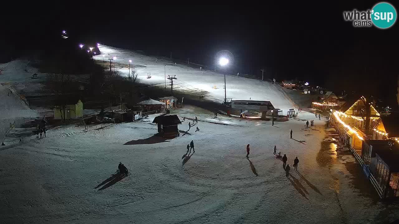 Kranjska Gora kamera Plaža – center dogajanja