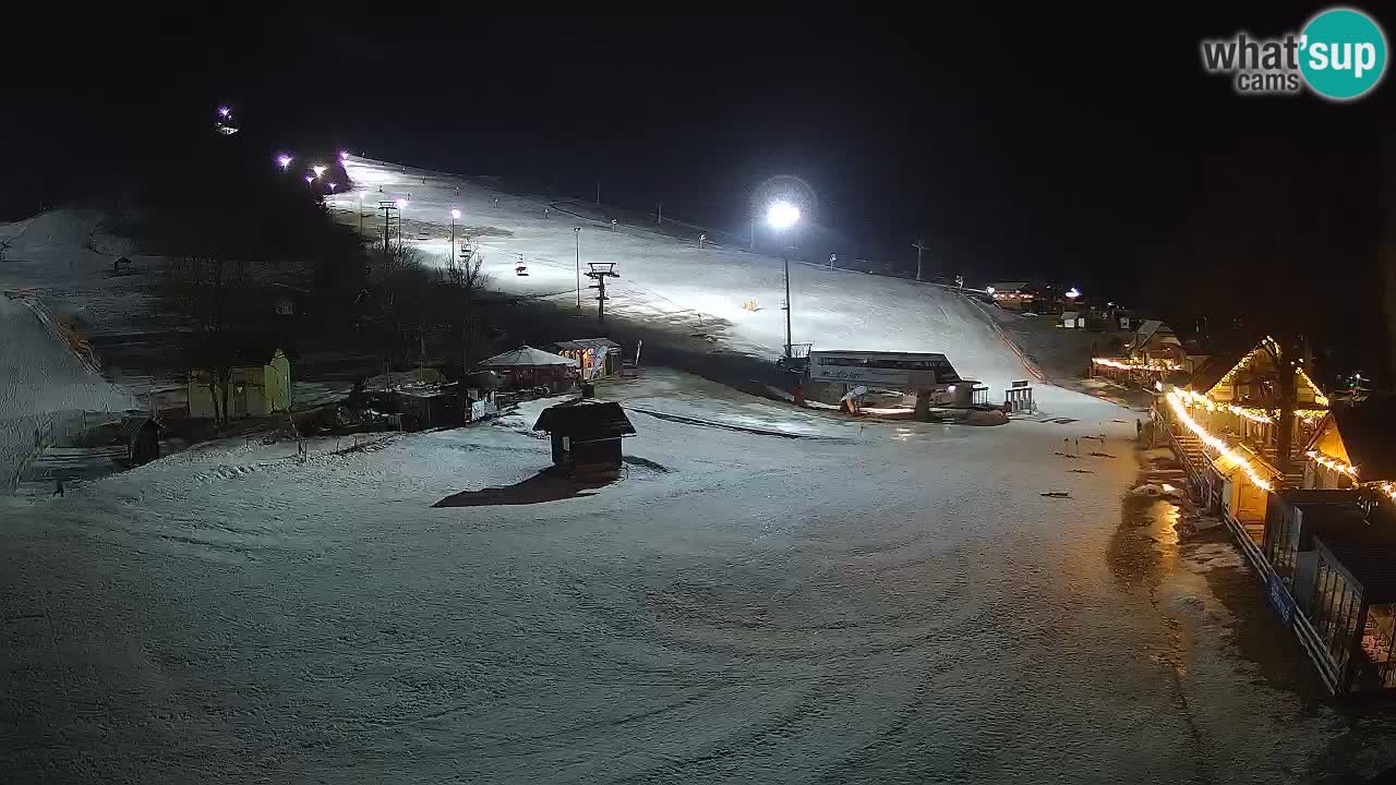 SKI Kranjska Gora webcam – Spiaggia – Piste Kekec e Mojca