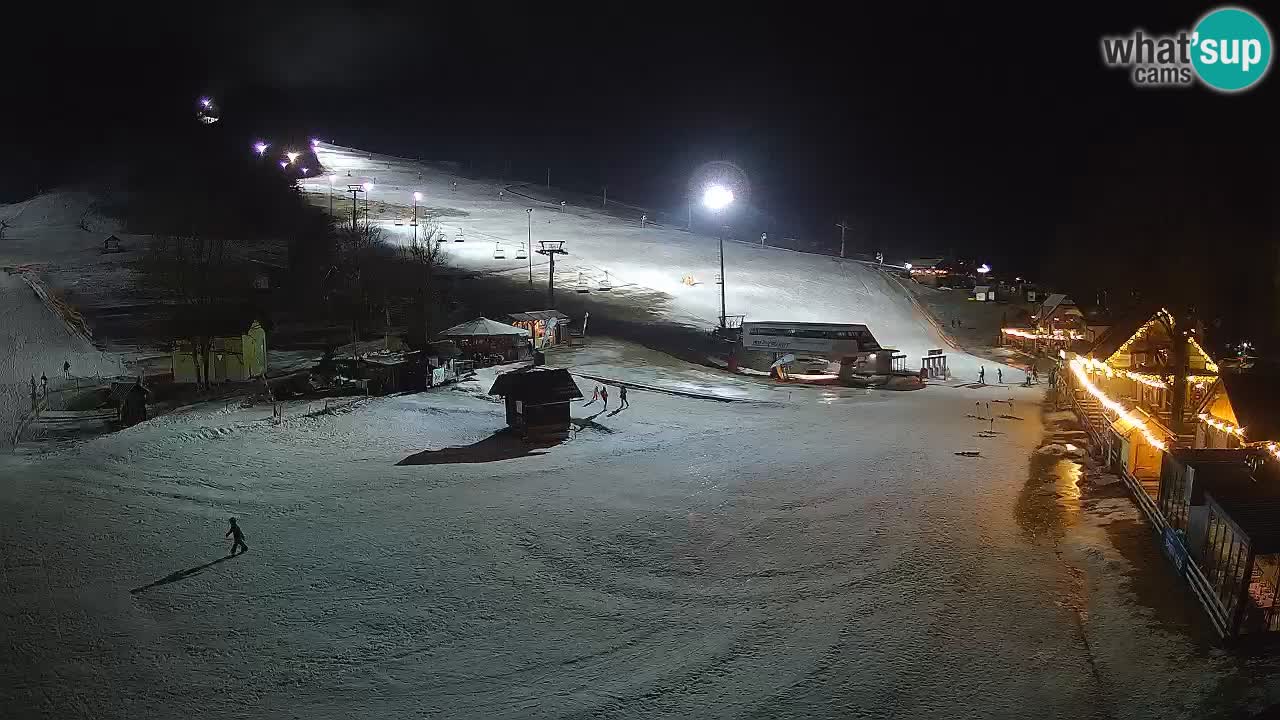 SKI Kranjska Gora webcam – Spiaggia – Piste Kekec e Mojca