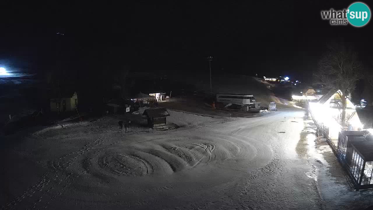 Kranjska Gora kamera Plaža – center dogajanja