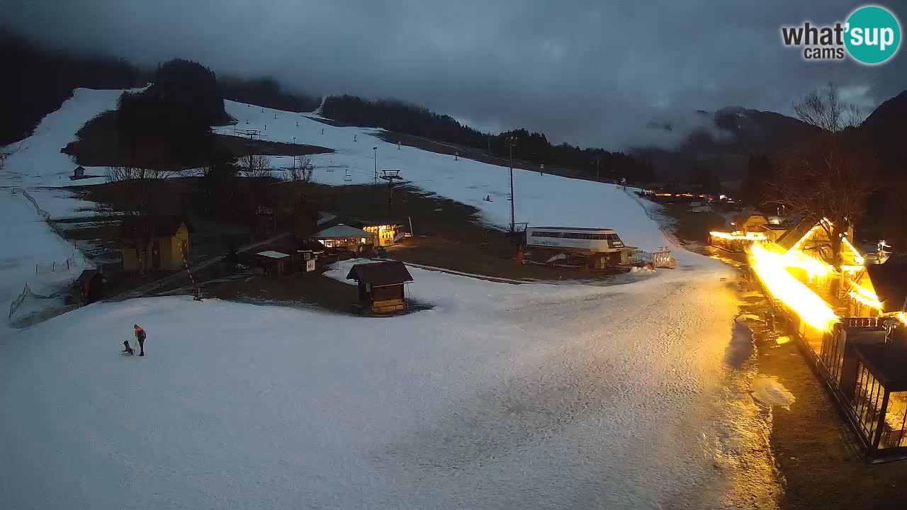 Kranjska Gora kamera Plaža – center dogajanja