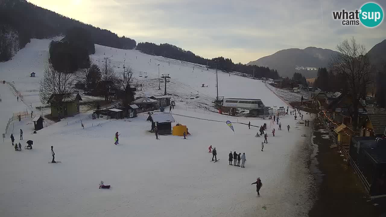 SKI Kranjska Gora webcam – Spiaggia – Piste Kekec e Mojca