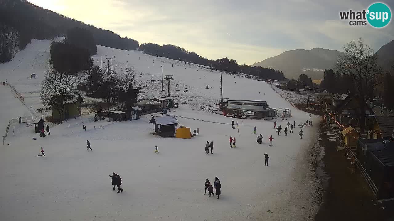 SKI Kranjska Gora webcam – Spiaggia – Piste Kekec e Mojca