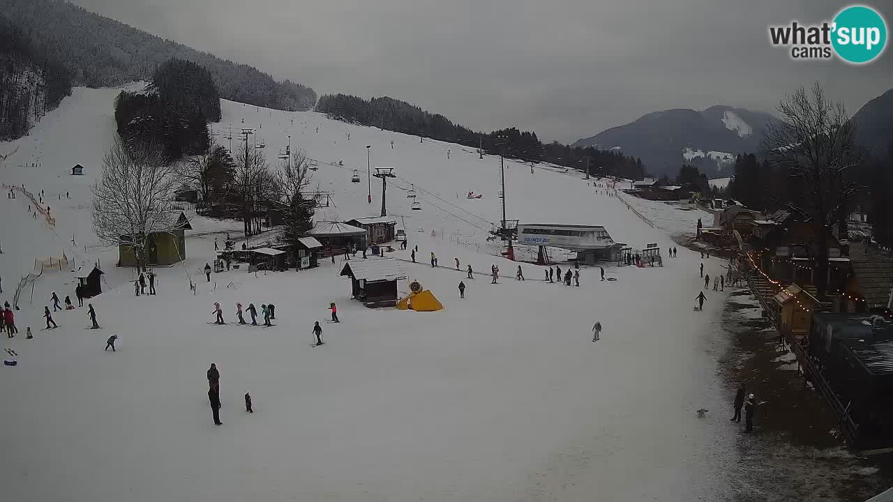 Kranjska Gora kamera Plaža – center dogajanja