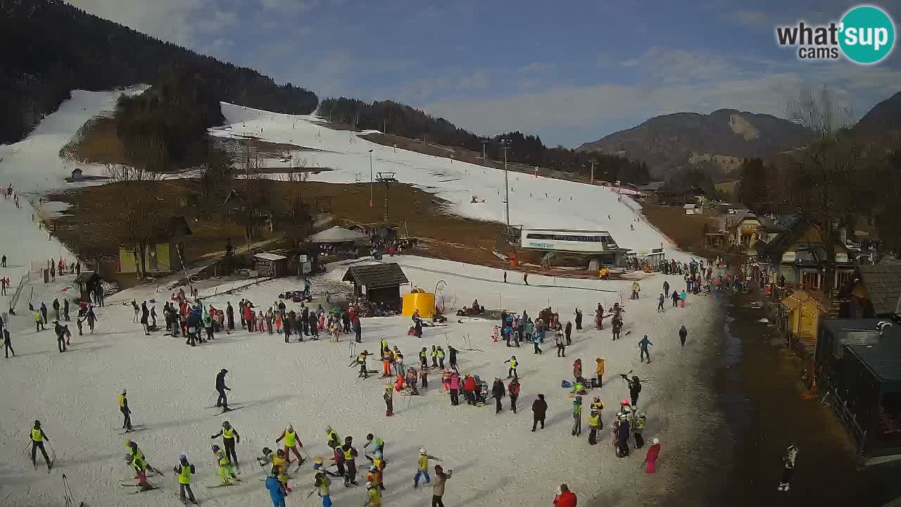 SKI Kranjska Gora webcam – Spiaggia – Piste Kekec e Mojca