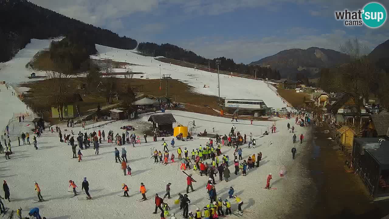 Kranjska Gora kamera Plaža – center dogajanja