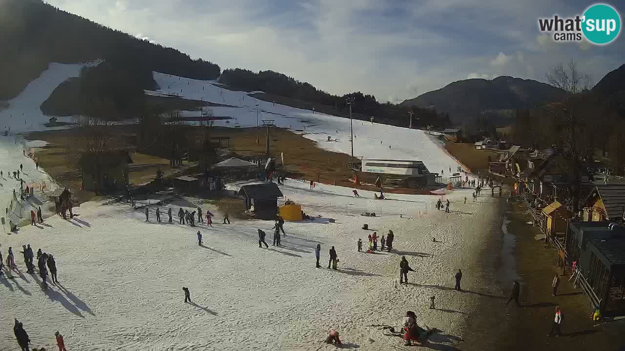 Kranjska Gora kamera Plaža – center dogajanja