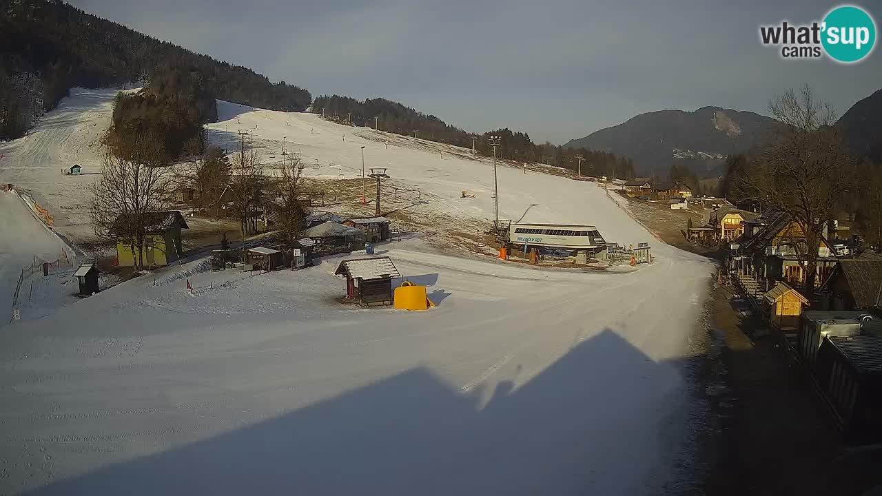 SKI Kranjska Gora webcam – Spiaggia – Piste Kekec e Mojca