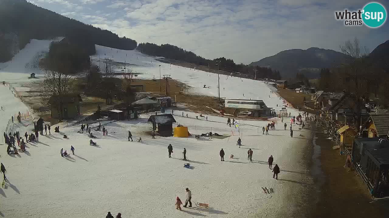 SKI Kranjska Gora webcam – Spiaggia – Piste Kekec e Mojca