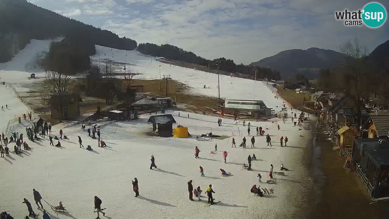 SKI Kranjska Gora webcam – Spiaggia – Piste Kekec e Mojca