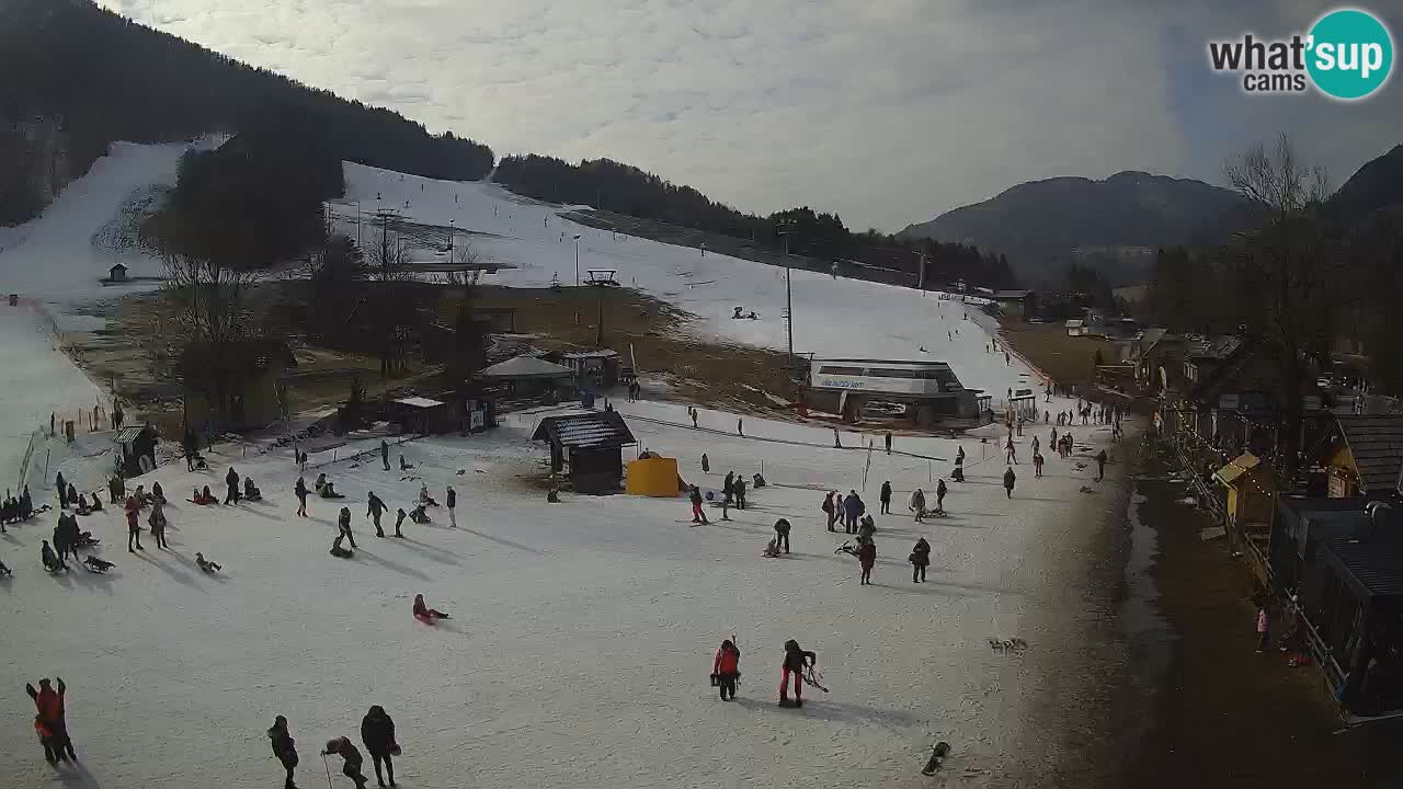 SKI Kranjska Gora webcam – Spiaggia – Piste Kekec e Mojca