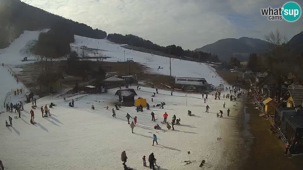 Kranjska Gora kamera Plaža – center dogajanja