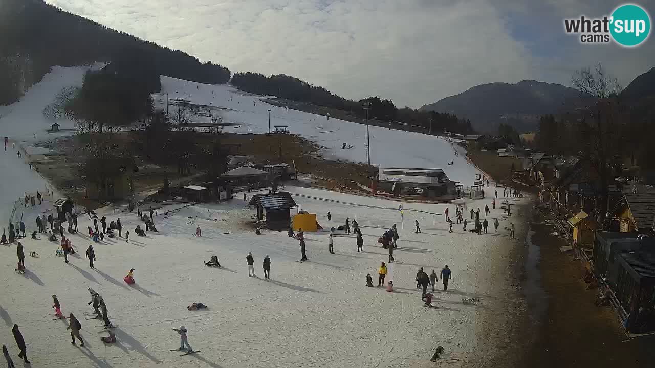 SKI Kranjska Gora webcam – Spiaggia – Piste Kekec e Mojca